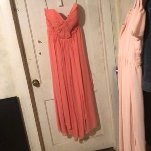 Bridesmaids dress coral